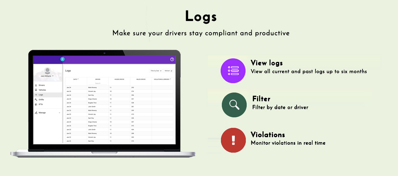 Electronic Logging Device Software